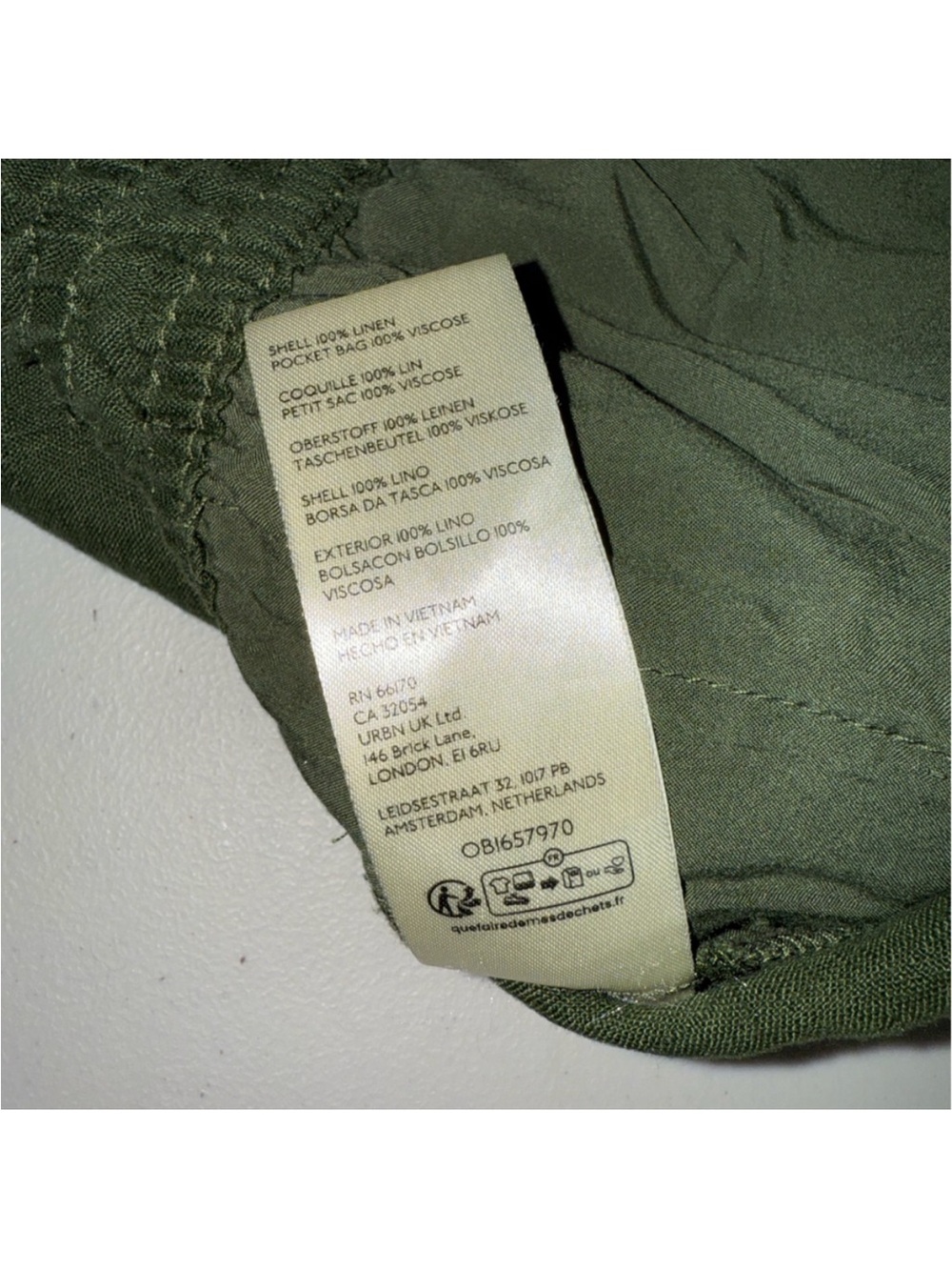 Anthropologie The Somerset Pull-On Pants: Linen Edition Holly Green XS - Picture 3 of 3